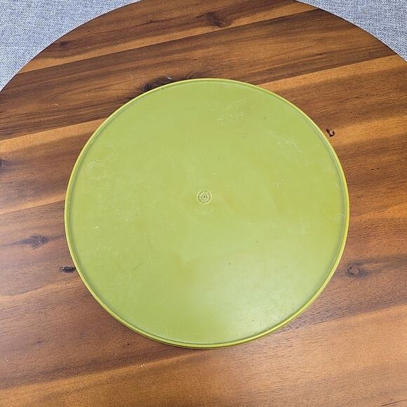 Vintage‎ Sterilite Plastic Lazy Susan Turntable 10.5" Inch Green Plastic - Picture 2 of 3